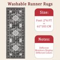thumbnail image 6 of Hallway Runner Rug 2'x6' Washable Area Rugs Non Slip Laundry Rug Runner Floor Carpet Runners for Hallways Entryway Laundry Room Kitchen, 6 of 11