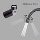 thumbnail image 3 of ¡Novedad de 2021! Cabezal flexible móvil para cocina, cabezal giratorio 360 para grifo, repuesto para cabezal pulverizador, ducha antisalpicaduras y ahorro de agua Fa Feliz Sencillez, 3 of 5