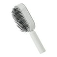 thumbnail image 4 of Professional Self Cleaning Comb Shaping Styling Tools Girls Portable Detangling White, 4 of 10