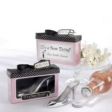 

Creative High-heel Shoe Shaped Bottle Opener Wedding Party Favor (Silver)