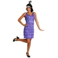 thumbnail image 1 of Fringe Purple Flapper Costume, 1 of 3