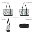 thumbnail image 6 of FORMRS Canvas Laptop Tote Bag for Women with 15.6" Computer Compartments Shoulder Handbag, Darker Leafy Pattern, 6 of 7
