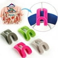 thumbnail image 2 of ziyahi 10Pcs/Lot Mini Flocking Clothes Hanger Easy Hook Closet Organizer Clothes Hanger Color Random, 2 of 9