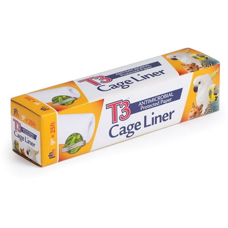 Prevue Pet Products T3 Antimicrobial Cage Liner, White