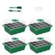 thumbnail image 1 of Bandeja de arranque de semillas 12 hoyos de para alféizares de ventana de microgreens 4pcs, 1 of 8