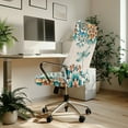 thumbnail image 3 of ZIATUBLES Computer Office Chair Cover Universal Rotating Office Chair Slipcover Soft Washable Desk Computer Office Chair Covers with Snap Button Stylish Chair Cover, S, Boho Mandala Flower Dragonfly, 3 of 7