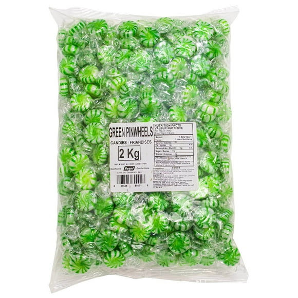 GREEN PINWHEELS MINTS 2 kg / 4.4 lbs