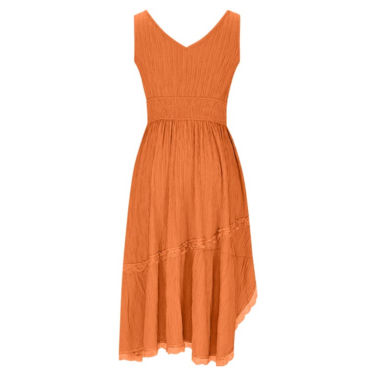 blue dress for baby girl Femme Rust Maxi Dress, Sweet Boho Maxi Dresses from Spool 72
