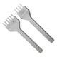 thumbnail image 4 of uds hierro para pinchar cuero 6mm 4 dientes 6 dientes acero blanco punzón de cuero espejo pulido herramientas de cuero para bricolaje, 4 of 5