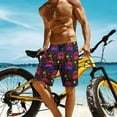 thumbnail image 4 of NICKSUN Men's Swim Trunks, Cute Print Quick Dry Summer Board Beach Shorts with Mesh Lining and Pockets, 4 of 6