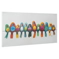 thumbnail image 2 of Yosemite Home Decor 'Birds on a Wire I' Fabric Canvas in Multi-Color, 2 of 5