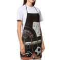 thumbnail image 4 of Pofeuu Casino And Sports Print Aprons with Pockets, Cute Aprons for Kitchen, Cooking, Server, Barber, Chef Apron, 4 of 7