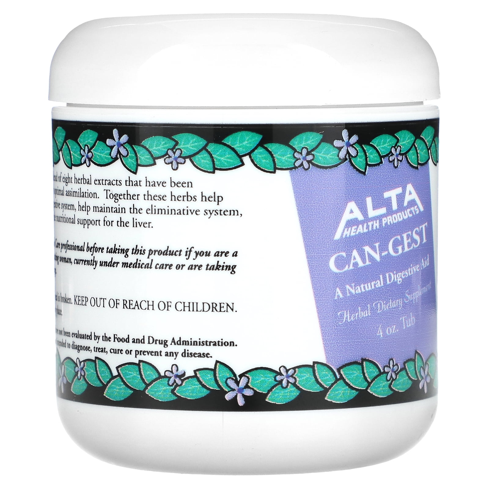 Alta Can-Gest Natural Digestive Aid Powder - 4 Ounces