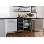 Edgestar Cwb2886fd 30 Wide 28 Bottle Built-In Dual Zone Beverage Center - Stainless Steel
