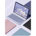 thumbnail image 7 of Magnetic Detachable Candy Color Bluetooth Keyboard Folio Case for Xiaomi Redmi Pad SE 8.7" 2024,Purple, 7 of 7