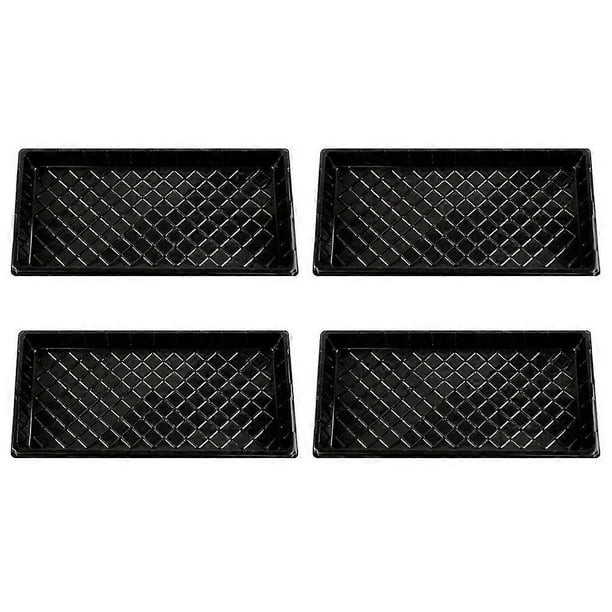 4pcs Lightweight Durable Plastic Planting Trays for Seed Germination, Indoor Gardening, and Home Office Decoration