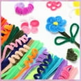 thumbnail image 6 of MIYUADKAI Plush Sliver 100Pc Chenille Stem Solid Color Pipe Cleaners Set for Diy Arts Crafts Decorations Army Green, 6 of 8