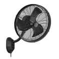 thumbnail image 1 of Honeywell Wall Fan, Oscillating Outdoor Wet-Rated Unit with Remote, Matte Black, 1 of 9