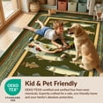 thumbnail image 4 of Design&I 6'x9' Washable Area Rug Fish Cabin Trophy Mount Display Wilderness Theme Fishing Clownfish for Living Room, Family Indoor, Oversized Skid-Resistant, 4 of 7