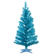 National Tree Company Artificial Christmas Tree, Turquoise Tinsel, Includes Stand, 3 feet