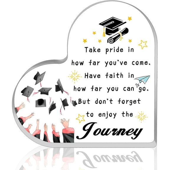 Graduation Gifts for Him Her Graduation Decorations 2025 Motivational Inspirational Congratulations Gift for Women Daughter Son Friends Sister Brother Nurse Desk Decor Acrylic Plaque