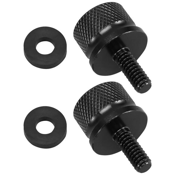 AURARMLET 2-Pack Black Aluminum Alloy Rear Seat Bolts for Motorcycle, and Stable Fixing Screws
