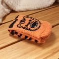 thumbnail image 2 of Women's 1 Pair Super Soft Cute Fuzzy Cozy Warm Animal Face Indoor Outdoor Cabin Crew Home Socks, Tiger, 2 of 8