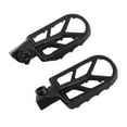 Motorcycle Foot Pedal Stainless Steel 120mm Black Rider Foot Peg Rest