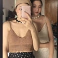 thumbnail image 3 of Women's Summer Crochet Tank Tops Casual Sleeveless V Neck Hollow Out Vest Cami Shirt, 3 of 4