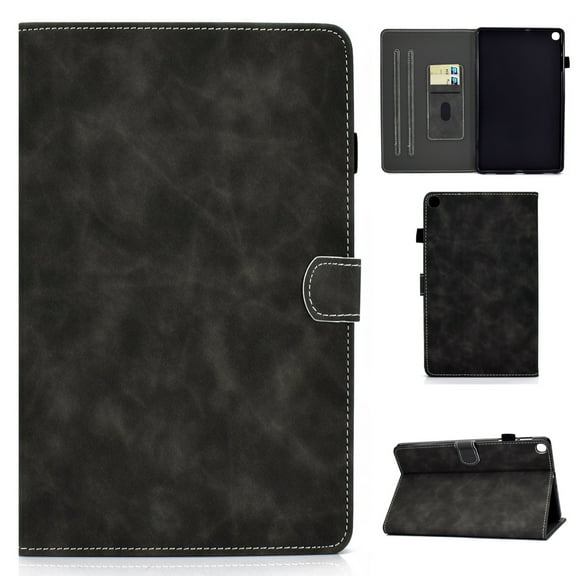 Dteck Case For Samsung Galaxy Tab A7 10.4" SM-T500 T505 (2020 Released),Magnetic Leather Card Holder Wallet Folio Flip Kickstand Cover 10.4-inch ,Gray