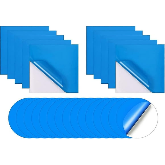 SUYUNG 20pcs Self Adhesive Pvc Pool Repair Patches,vinyl Pool Liner Patch Hot Tub Repair Kit ,tent Repair Kit Pool Repair Kit