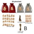 thumbnail image 2 of Bolsas de calendario de Navidad DIY Candy Bocadillos de regalo Almacenamiento de regalo Decoración de la casa con pegatinas Clips para adultos B 24 Piezas Advancent HA010040-02B, 2 of 6