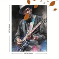 thumbnail image 3 of Guitarist Sketch Canvas Print，Minimalist Music Wall Art for Living Room Bedroom Study Office Music Room, 3 of 8
