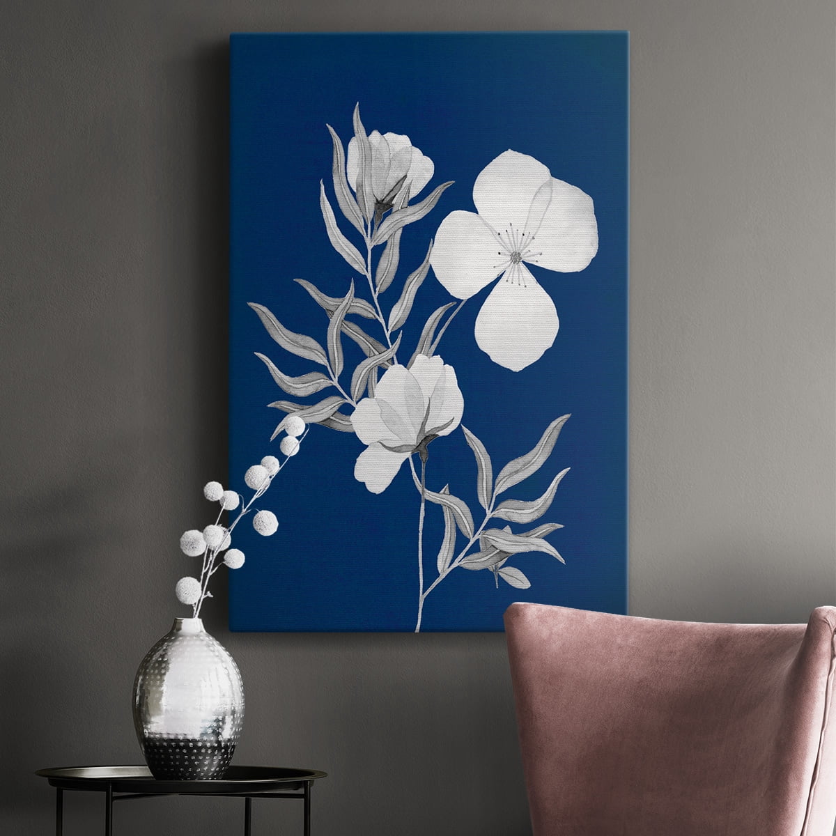 Indigo Sketch II Premium Gallery Wrapped Canvas - Ready to Hang