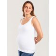 thumbnail image 3 of Maternity Nursing Tank Tops with Built in Bra Sleeveless Casual Pregnancy Shirts, 3 of 4