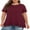 Wine Red, variant on Cueply Plus Size Tops for Women Summer Casual Womens Short Sleeve Crew Neck Lace Shirts Tunic Blouses