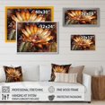 thumbnail image 4 of DESIGN ART Designart "Orange Green Cactus Flower Ii" Floral Cactus Wall Decor 44 in. wide x 34 in. high, 4 of 5