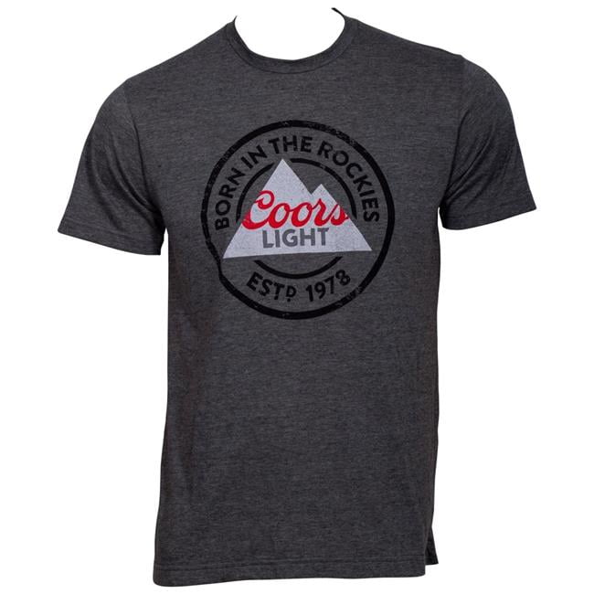 Coors Coors 807749XL Coors Light Born in the Rockies Logo TShirt