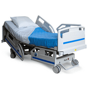 Point A (PAM-3H) Premium 3-Function Full Electric Hospital Bed for Home Use, 5.9" Memory Mattress Made in USA, LINAK Motor, Central Locking, 6" Casters, Includes (2X) Bed Sheet