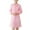 Pink, variant on Scrub Dresses for Women Casual Solid Color Short Sleeve Nur-se Working Uniform Pockets Stretchy V-Neck Holiday Workwear Blue
