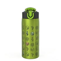 Zak Designs Minecraft 19 Ounce Stainless Steel Insulated Water Bottle, House