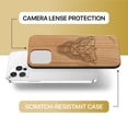 thumbnail image 6 of Case Yard Wooden Case Outside Soft TPU Silicone Slim Fit Shockproof Wood Protective Phone Cover for Girls Boys Men and Women Supports Wireless Charging Hindu Bagdash Girl Design case for iPhone-11-Pro, 6 of 7