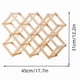 thumbnail image 2 of Wine Rack Wood Wine Storage Racks Countertop 10 Bottles Foldable Free Standing Wooden Wine Rack Storage Wine Rack for Kitchen, 2 of 5