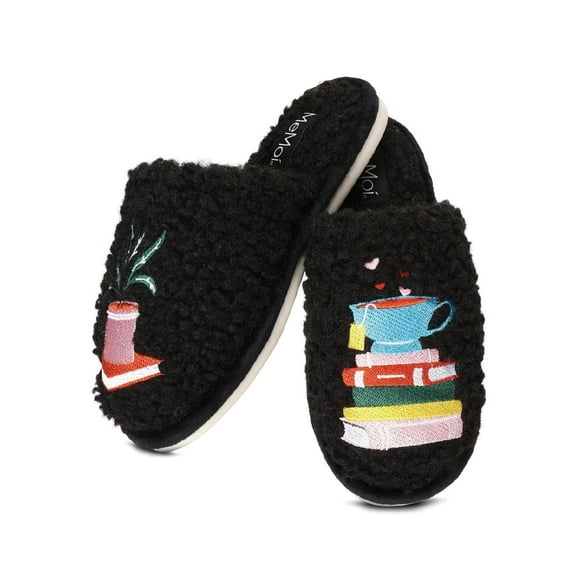 MeMoi Women's Book Club Plush Slippers - Womens - Female