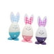 thumbnail image 5 of Regalo de decoración de huevos de Pascua de 3 piezas, huevos decorativos de conejo, adornos de huevo de conejo pintados lindos para decoración de toca Rosa azul púrpura, 5 of 9