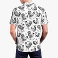 thumbnail image 3 of Balery Retro Rooster Printed Men’s Short Sleeve Polo Shirt, Midweight Men's Shirt,Golf Polo shirts -, 3 of 8