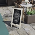 thumbnail image 3 of 40x20 Solid Wood A-Frame Sign White Double-Sided Magnetic Board, Chalkboard Menu Board, for Restaurants, Cafés, Weddings - Heavy Duty Hinges, 3 of 6