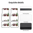 thumbnail image 5 of Sikiie Vintage Buffalo Plaid Christmas Camper Car Foot Mat Set of 4 Pieces Basics Universal Fit Rubber Carpet Floor Mats For Car SUV Van & Truck, 26.8"L x 17.3"W (Front), 13"L x 17.3"W(Rear), 5 of 6