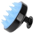 thumbnail image 4 of Cepillo masajeador de cuero cabelludo de silicona negra para el cabello y el cuero cabelludo, ideal para la ducha, para un masaje suave y un cuidado óptimo., 4 of 5