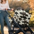 thumbnail image 5 of Renewold Beige Brown Cow Print Baby Car Seat Covers Car Seat Canopy for Babies Boys Girls, Multi-use Nursing Breastfeeding Covers Nursing Scarf, 5 of 7